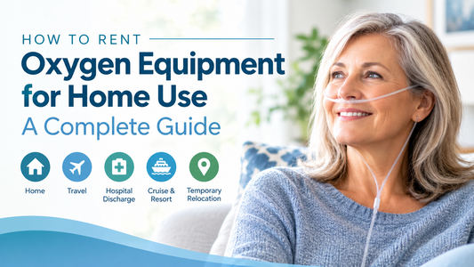 Older woman wearing a nasal cannula while using oxygen at home, representing how to rent oxygen equipment for home use